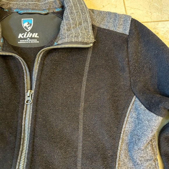 Kuhl Alpaca Fleece Full Zip Front Color Block Jacket, Men’s Sz S - Picture 6 of 13